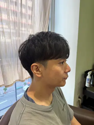 ショート メンズ 溝口 槙里也のヘアスタイル