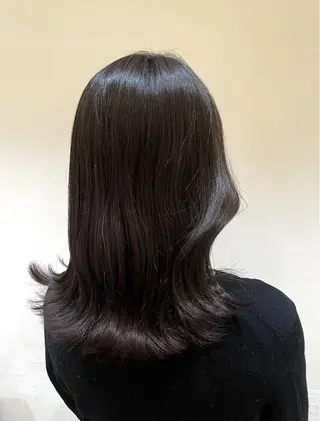 セミロング 暖色カラー/似合わせ カット/名古屋/辻のヘアスタイル