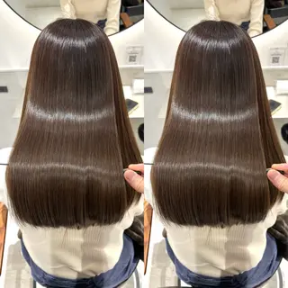 ミディアム カラー 髪質改善・縮毛矯正 人気No.1💍本木のヘアスタイル