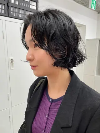 ショート パーマ レイヤーパーマ/ ショートパーマ/横浜のヘアスタイル