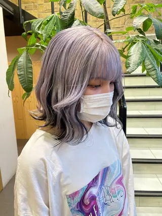 ミディアム 艶カラー/eye 🫧ྀི/栞のヘアスタイル