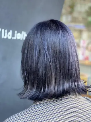 ミディアム カラー 仲矢 あゆ美のヘアスタイル