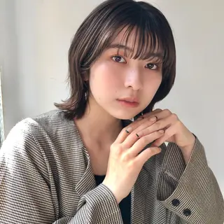 ミディアム カラー 🫧tomoka 透明感カラー🫧のヘアスタイル