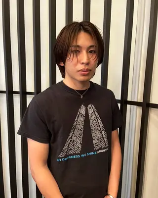 カラー パーマ メンズ ピカイチ天神× M.SLASH所属・ピカイチ天神 西田省吾のヘアスタイル