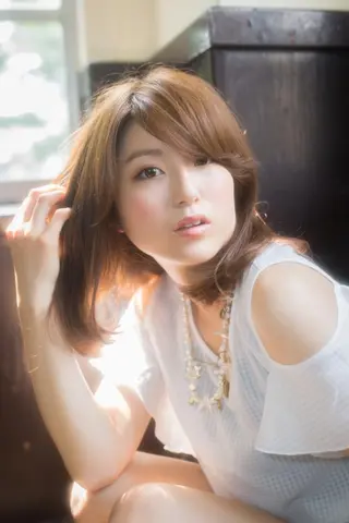 ミディアム カラー パーマ ✨hair make flencia✂️✨のヘアスタイル