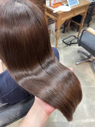 ロング かめい りなのヘアスタイル