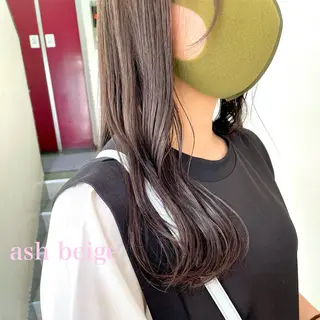 セミロング カラー 切りっぱなしボブ ソノキユウカのヘアスタイル