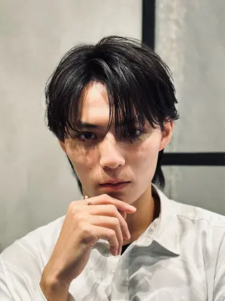 ショート パーマ 池袋センターパート No.1 裕大のヘアスタイル