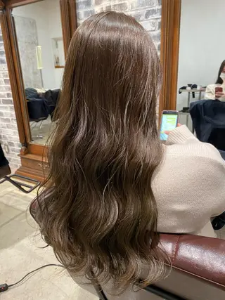 カラー 顔周りカット/透明感 カラー/rioのヘアスタイル