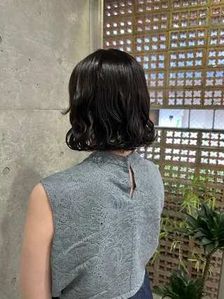 ショート パーマ ロングパーマ木村 ボブパーマのヘアスタイル