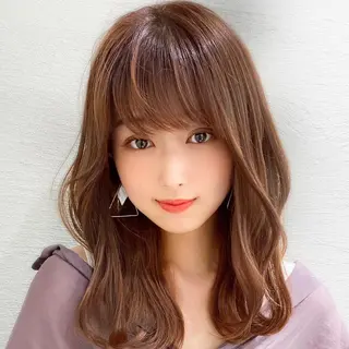 ミディアム カラー モテ髪×トレンド💕 小顔レイヤー 金井のヘアスタイル