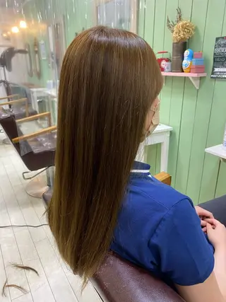 ロング 🩶西 雪乃/透明感 くすみカラー🫧のヘアスタイル