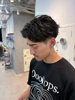 パーマ メンズ 🌀toa/波巻き✨ /メンズパーマ／栄のヘアスタイル