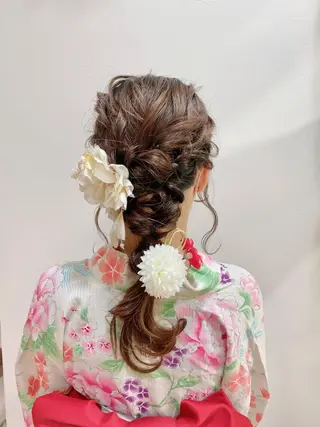 ロング ヘアアレンジ ノーブル美容室イオン高橋店所属・鈴木 純子のヘアスタイル