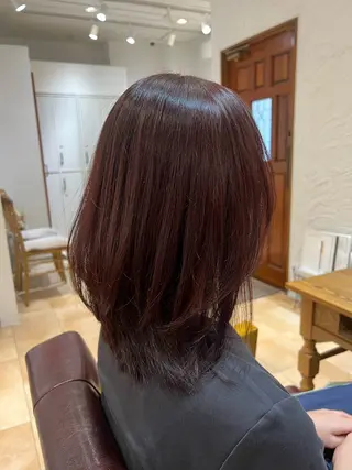 ミディアム カラー 🥀韓国ヘア🥀 宮津真菜のヘアスタイル