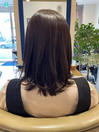 ミディアム カラー YUSICA  所沢 イマムラ✳︎✴︎のヘアスタイル