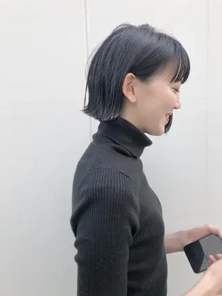 ショート カラー ノグチ ユウキ/ボブのヘアスタイル