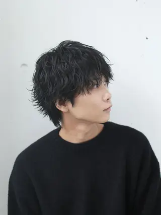 ショート パーマ メンズ 田原 慎也のヘアスタイル