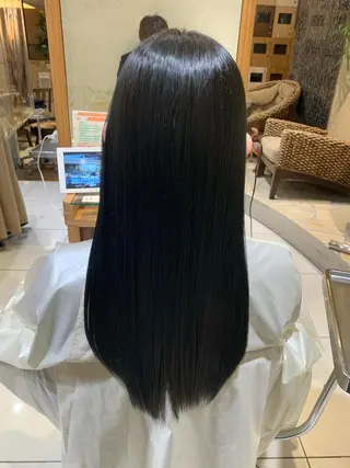 セミロング 新宿メンズパーマ メンズバレイヤージュのヘアスタイル