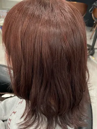 ミディアム カラー ヘアアレンジ 暖色系カラー 🌼Kana🌼のヘアスタイル