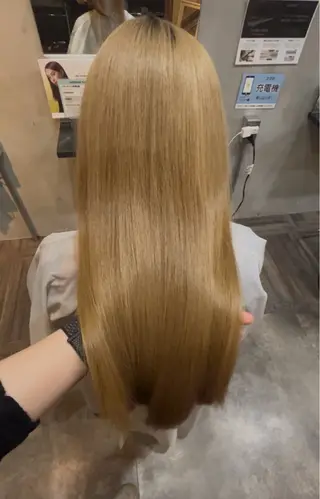 ロング lafith hair noa上新庄所属・上新庄/かじ ももな/縮毛矯正のヘアスタイル