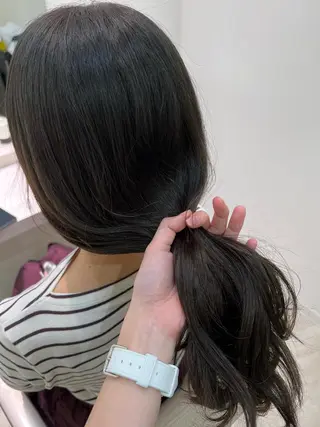 セミロング カラー 暗髪/艶髪/Ono .のヘアスタイル