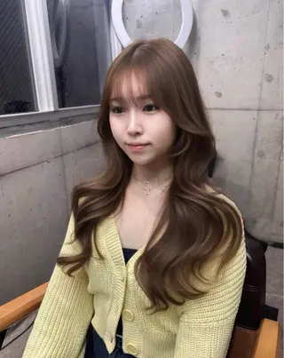 ロング カラー ヘアアレンジ 新宿/髪質改善/ 縮毛矯正/松永ゆいのヘアスタイル