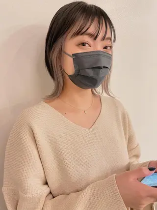 ミディアム カラー h a k u 大倉 卓人のヘアスタイル