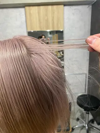セミロング カラー パーマ ヘアアレンジ メンズ キッズ ネイル マツエク・マツパ レイヤー/顔周り 韓国ヘア森田和貴のヘアスタイル