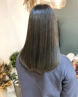 セミロング カラー パーマ OVER→三軒茶屋 /縮毛矯正・髪質改善のヘアスタイル