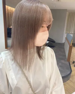 ミディアム 顔周り🇰🇷韓国 レイヤー/モエのヘアスタイル