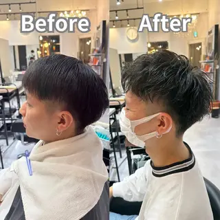 ショート 髪質改善× ハイライト溝江のヘアスタイル