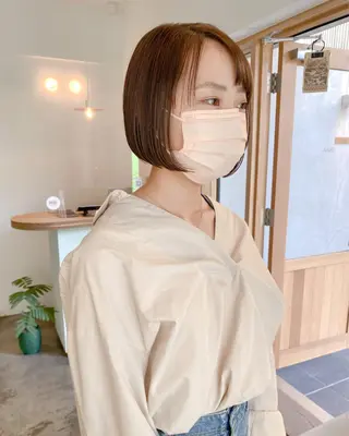 ショート カラー ヘアアレンジ Nancy所属・束感まつげ❤︎ あみのマツエク・マツパデザイン