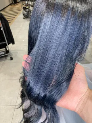 ロング カラー 髪質改善/縮毛矯正/ 超高濃度水素ケアのヘアスタイル