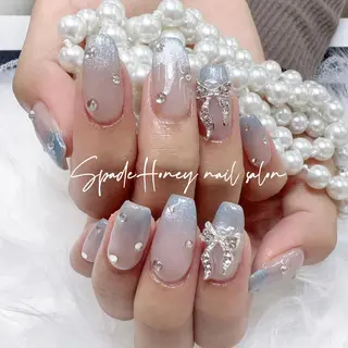 ネイル 🫧🩵ふわりん 🎀🧸のネイルデザイン