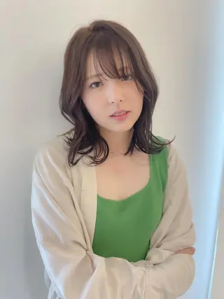 ミディアム 💎巻ける縮毛矯正/ 艶髪💎石渕智也のヘアスタイル