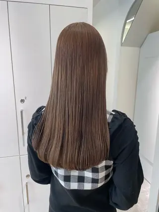 ロング カラー 平野 真央のヘアスタイル