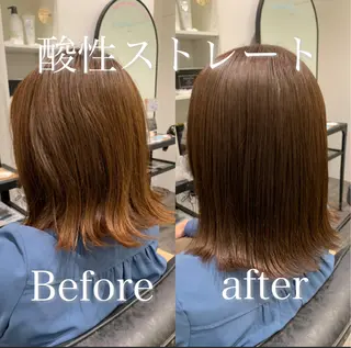 ミディアム 【酸性ストレート】 宮下和明のヘアスタイル