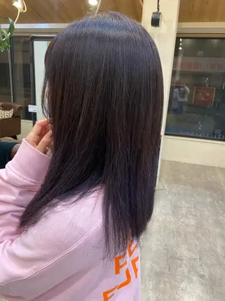 セミロング カラー 🟢NEGi🟣 🫧髪質改善のヘアスタイル