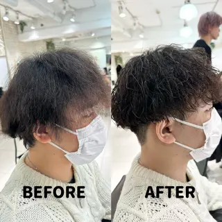 メンズ SALOWIN渋谷caldo店B1所属・岐津公太 メンズ縮毛矯正のプロのヘアスタイル