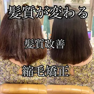 ミディアム ボブ/縮毛矯正/ 高嶋 優のヘアスタイル