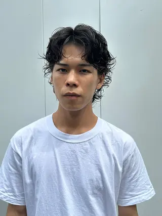 パーマ メンズ 似合わせカット /パーマ岡本淳平のヘアスタイル