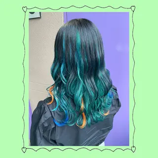 セミロング カラー ヘアアレンジ ブリーチ♡メンズ マッシュ♡MIUのヘアスタイル