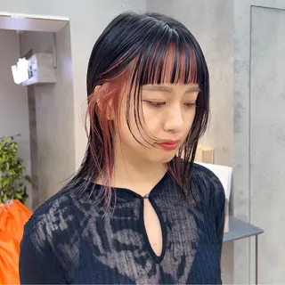 ミディアム カラー ハイトーンカラー/ さらさのヘアスタイル