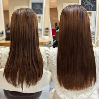 ロング パーマ 髪質改善/縮毛矯正 /ブリーチ矯正/岡部のヘアスタイル