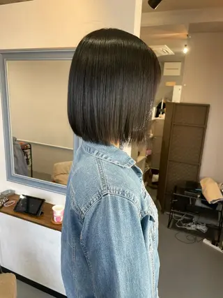 ミディアム Sherry大国町所属・髪質改善×縮毛矯正 ×艶カラーNAOのヘアスタイル