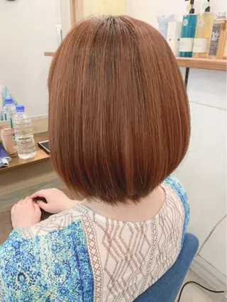 ミディアム カラー 【髪質改善】【美髪】 【ツヤ髪】ほしのちりのヘアスタイル