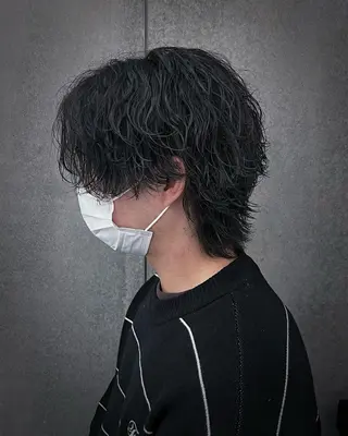 ミディアム パーマ メンズ 瀧野 翔吾【メンズ特化】のヘアスタイル