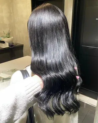 セミロング カラー 💗ガーリーヘア🎀 saki💗のヘアスタイル