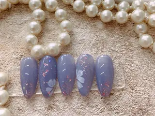 ネイル ネイルサロンAiri 長さ出し·シンプルのネイルデザイン